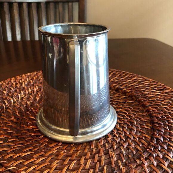 VINTAGE Leonard Eales of Sheffield English Pewter Beer Tankard. Not Monogrammed - Picture 3 of 15